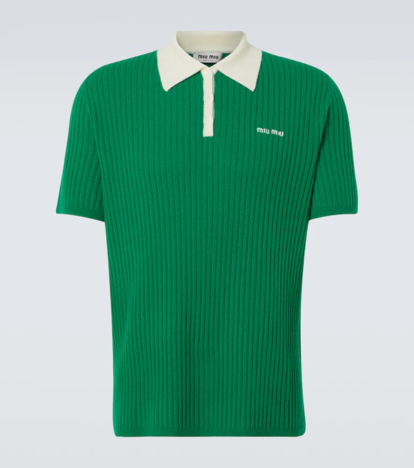  Miu Miu Miu Miu Cashmere Polo Sweater 