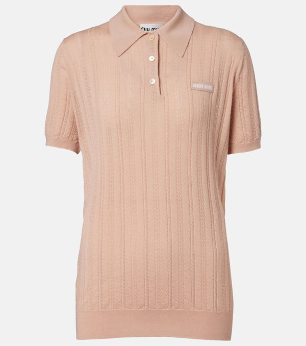  Miu Miu Miu Miu Cashmere Polo Sweater 