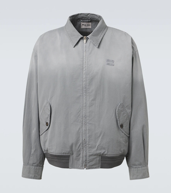  Miu Miu Miu Miu Cotton Gabardine Blouson Jacket 