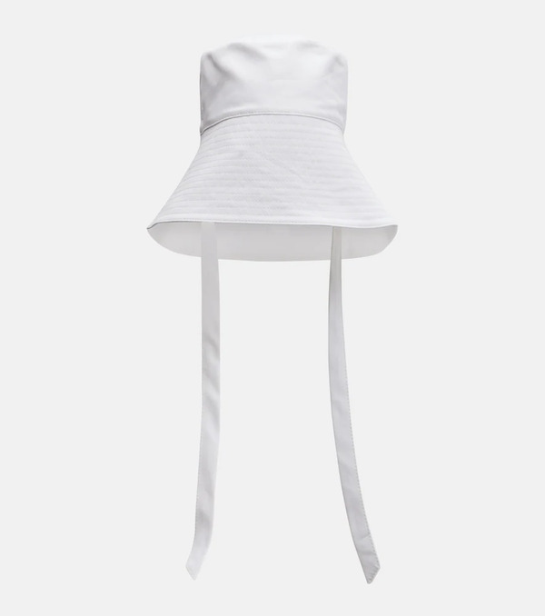  Miu Miu Miu Miu Cotton Poplin Bucket Hat 