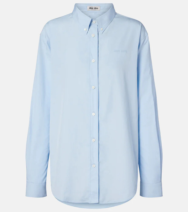  Miu Miu Miu Miu Cotton Poplin Shirt 