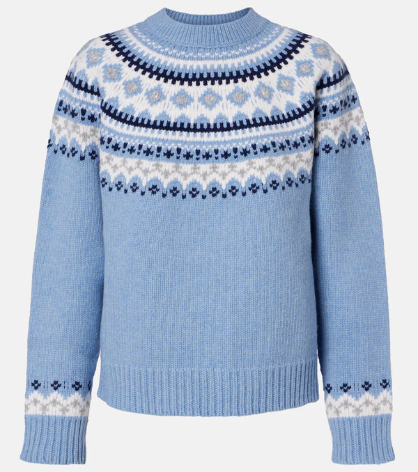  Miu Miu Miu Miu Fair Isle Virgin Wool Jacquard Sweater 