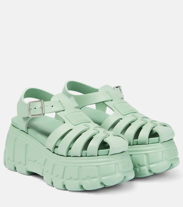  Miu Miu Miu Miu Fisherman Eva Platform Sandals 