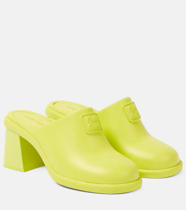  Miu Miu Miu Miu Logo Clogs 