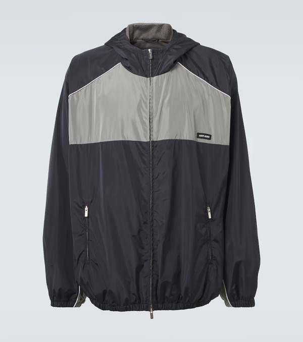  Miu Miu Miu Miu Logo Oversized Track Jacket 
