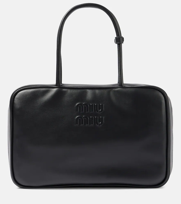  Miu Miu Miu Miu Medium Leather Tote Bag 