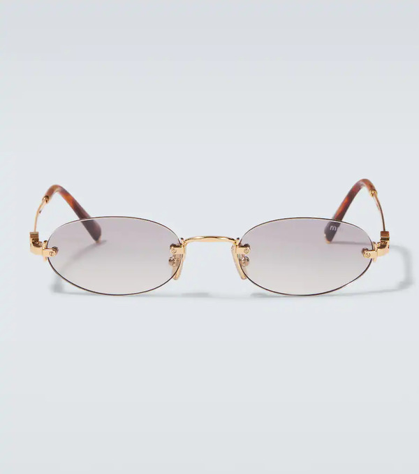  Miu Miu Miu Miu Oval Sunglasses 