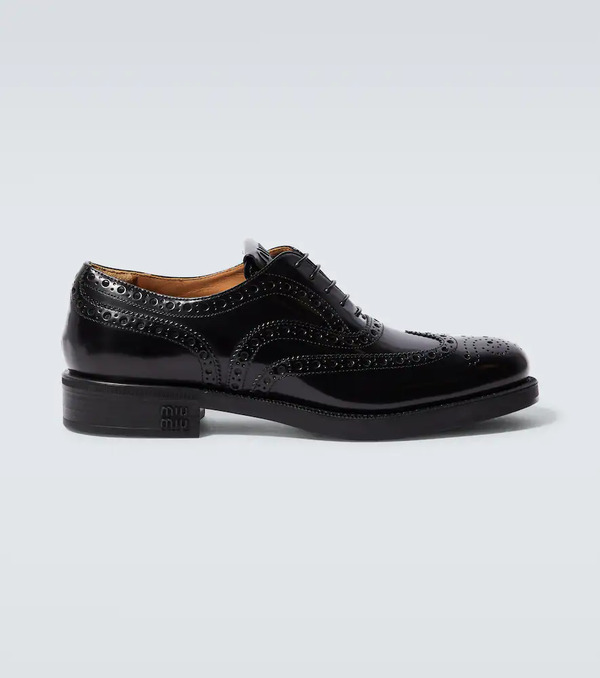 Miu Miu Miu Miu X Church's Leather Brogues 