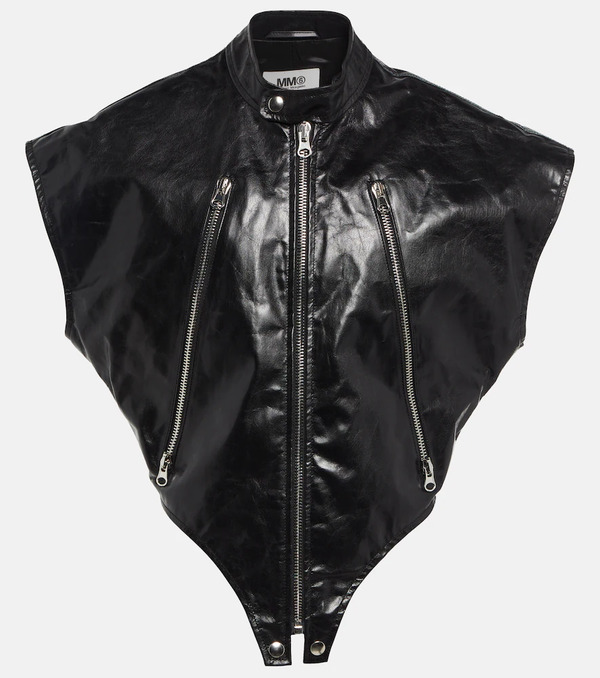  Mm6 Maison Margiela Mm6 Maison Margiela Leather Jacket 