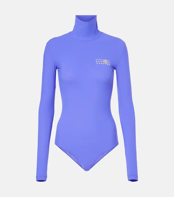  Mm6 Maison Margiela Mm6 Maison Margiela Logo Jersey Bodysuit 