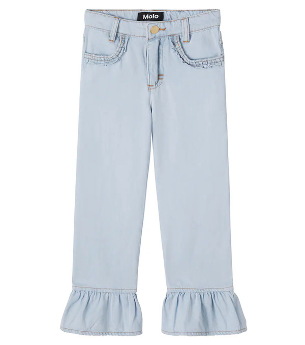  Molo Molo Amara Ruffled Straight Jeans 