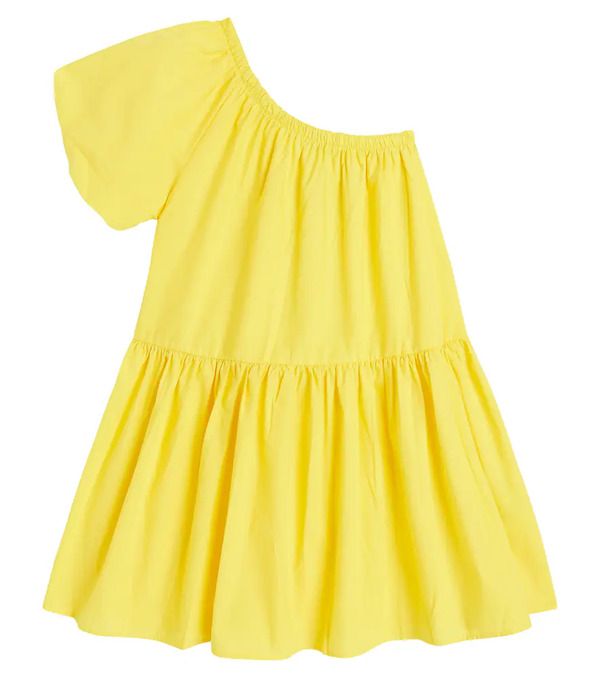  Molo Molo Clarabelle One-shoulder Cotton Dress 