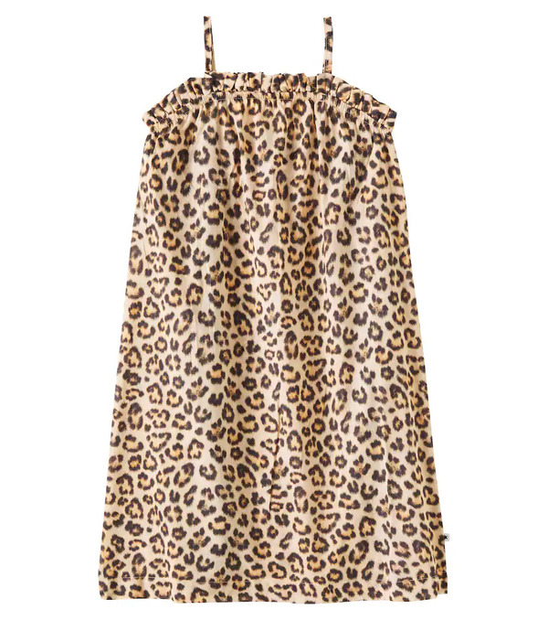  Molo Molo Connie Leopard-printed Cotton Maxi Dress 