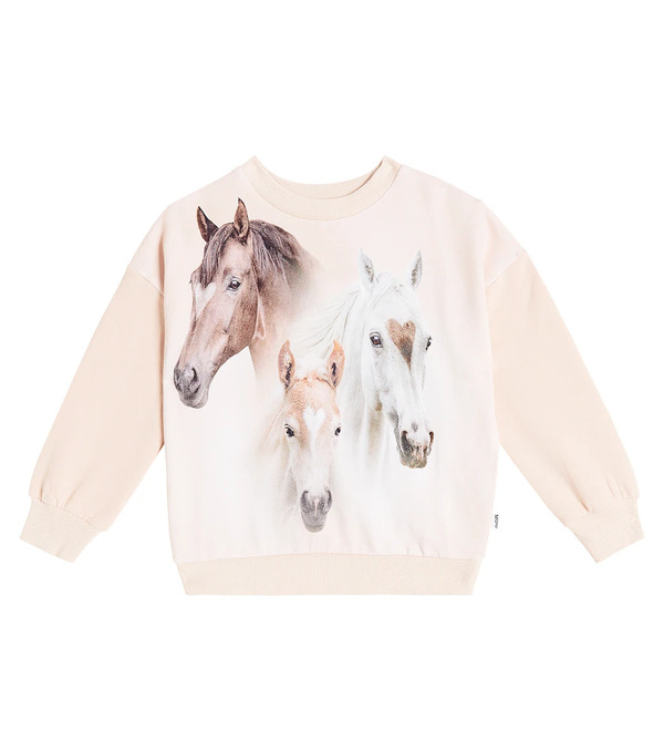  Molo Molo Maxi Printed Cotton Sweatshirt 