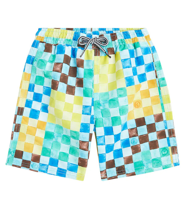  Molo Molo Nilson Checked Swim Trunks 