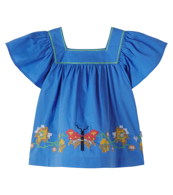  Molo Molo Rosalyn Embroidered Cotton Top 