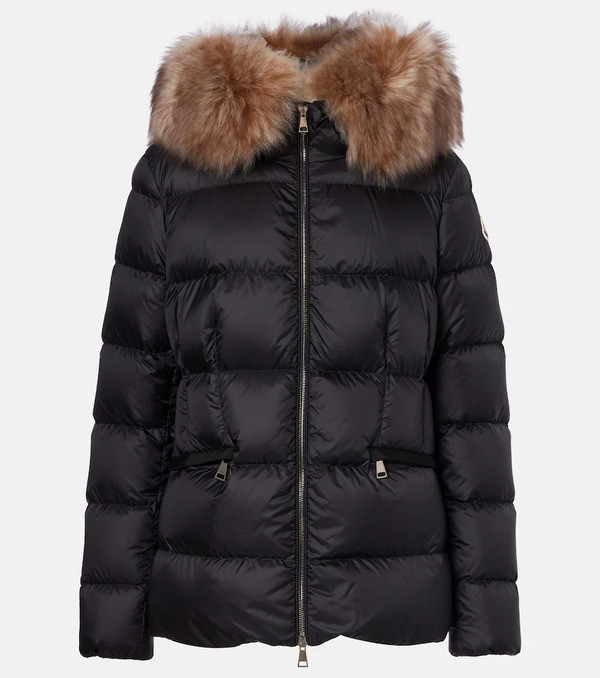  Moncler Moncler Boed Shearling-trimmed Down Jacket 