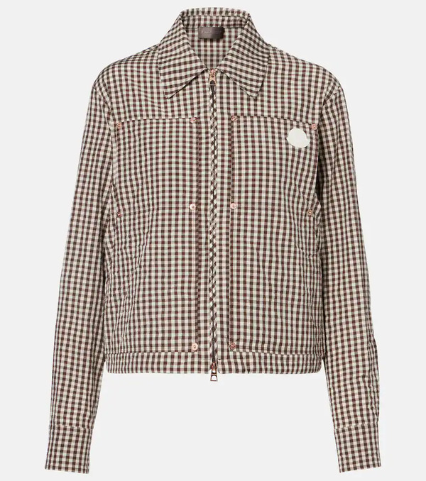  Moncler Moncler Checked Cotton-blend Jacket 