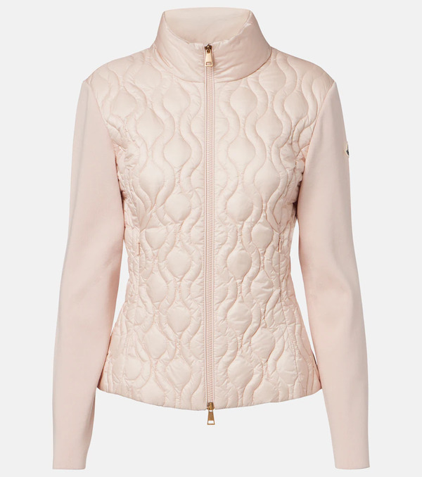  Moncler Moncler Down-paneled Cotton Cardigan 
