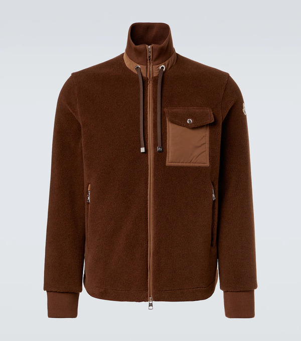  Moncler Moncler Down-paneled Teddy Cardigan 