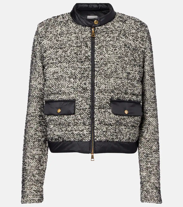  Moncler Moncler Down-paneled Wool-blend Jacket 
