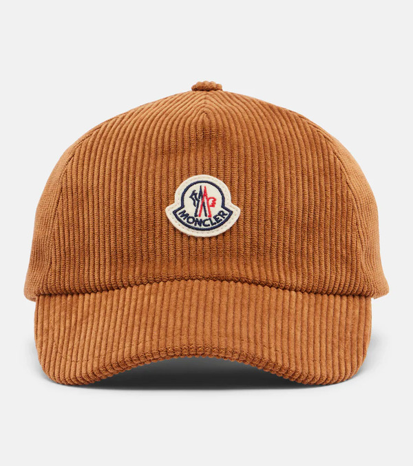  Moncler Moncler Logo Corduroy Baseball Cap 