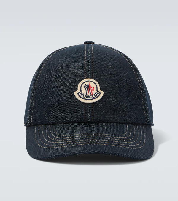 Moncler Moncler Logo Denim Baseball Cap 