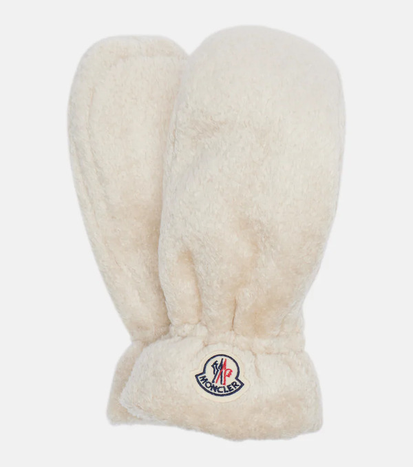  Moncler Moncler Logo Teddy Mittens 