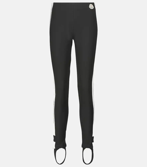  Moncler Moncler Mid-rise Jersey Stirrup Leggings 