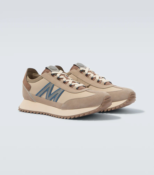  Moncler Moncler Pacey2 Suede-trimmed Sneakers 