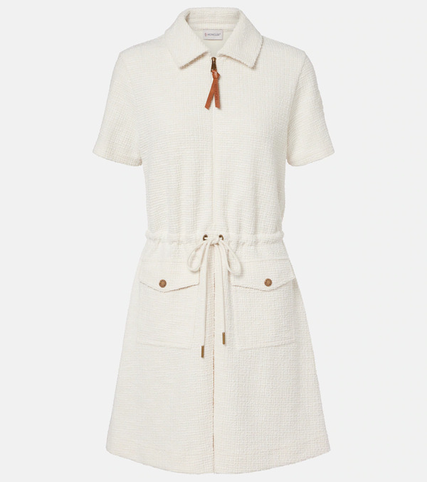  Moncler Moncler Waffle-knit Minidress 