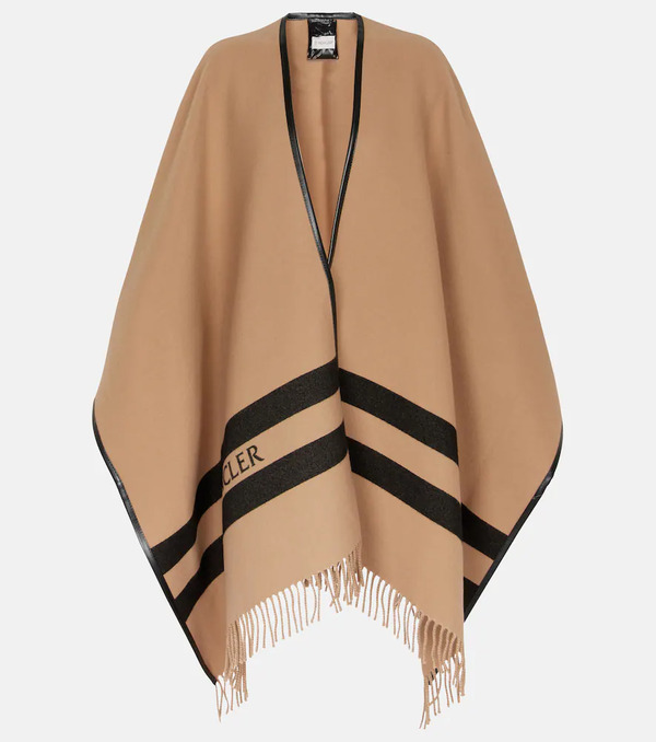  Moncler Moncler Wool Logo Cape 