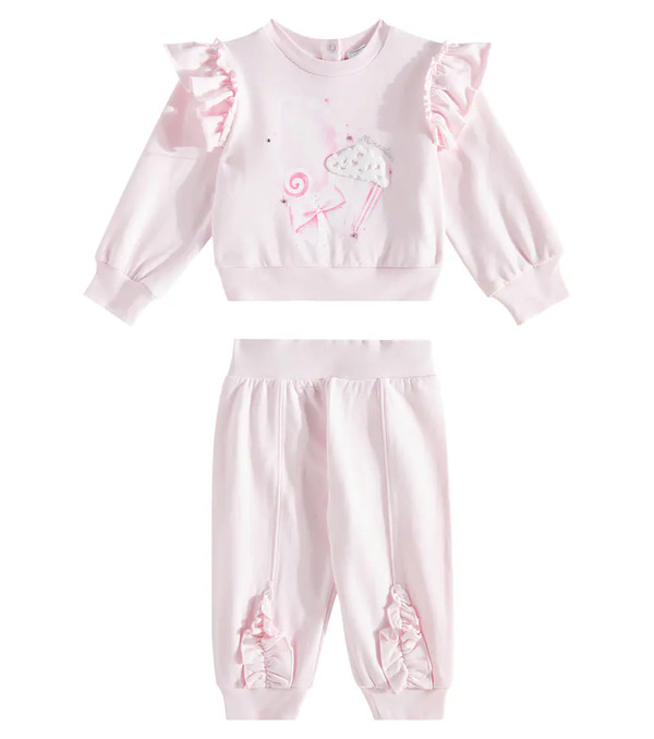 Monnalisa Monnalisa Baby Printed Cotton-blend Set 