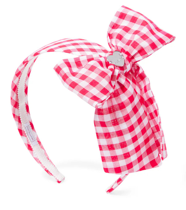  Monnalisa Monnalisa Checked Mousseline Headband 