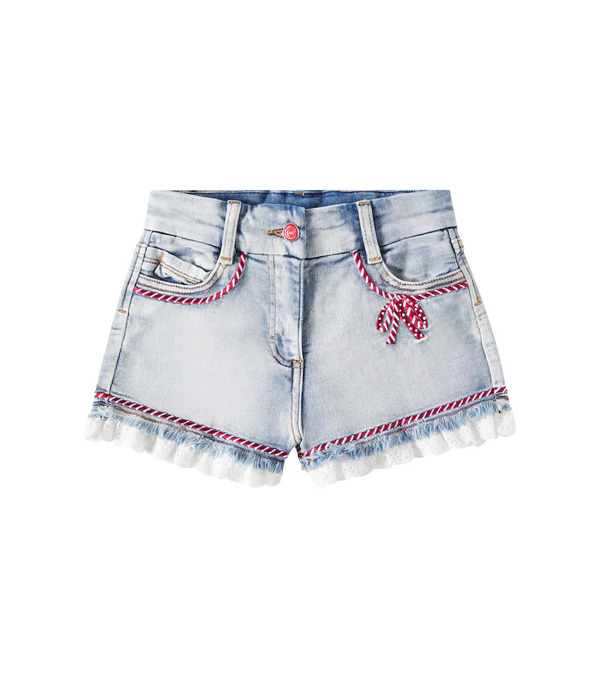  Monnalisa Monnalisa Distressed Denim Shorts 