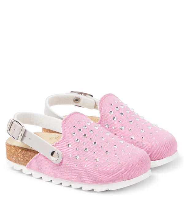  Monnalisa Monnalisa Embellished Slingback Clogs 