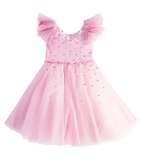  Monnalisa Monnalisa Embellished Tulle Dress 