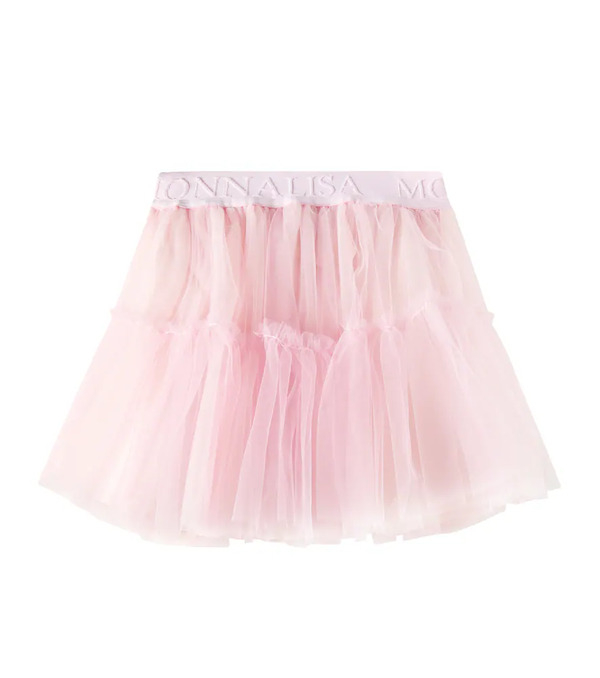  Monnalisa Monnalisa Logo Tulle Skirt 