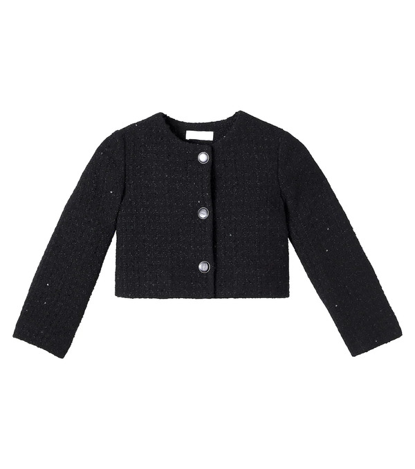  Monnalisa Monnalisa Sequined Boucle Jacket 