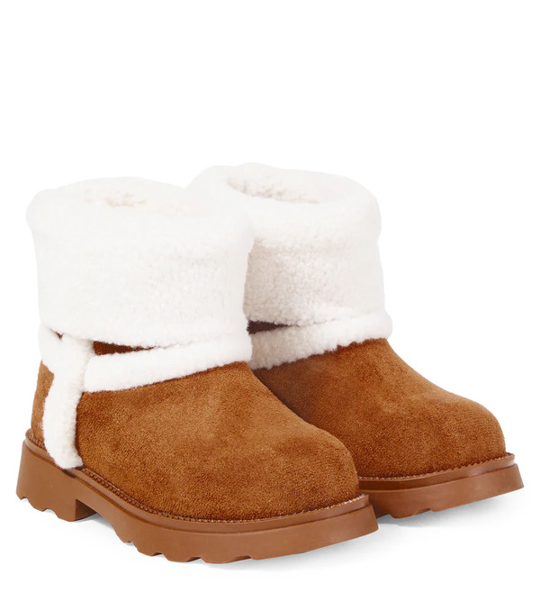  Monnalisa Monnalisa Shearling-lined Ankle Boots 