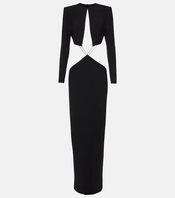  Monot Monot Cutout Crepe Maxi Dress 