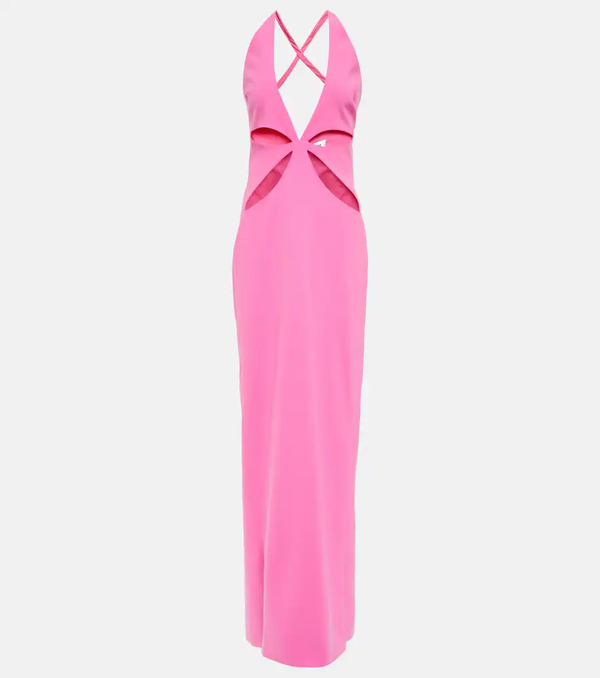  Monot Monot Cutout Halterneck Gown 
