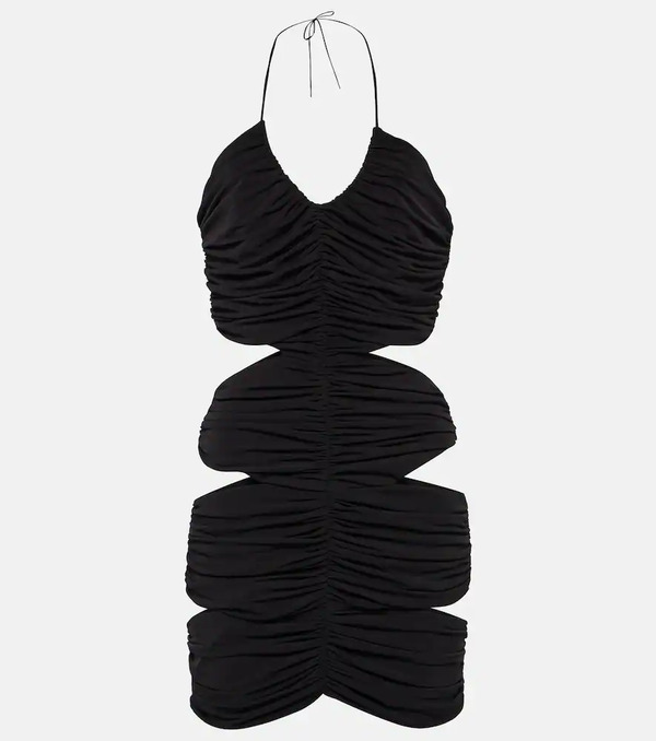 Monot Monot Halterneck Cutout Minidress 