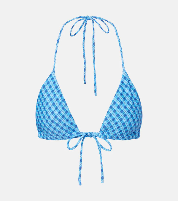  Montce Montce Emma Plaid Bikini Top 