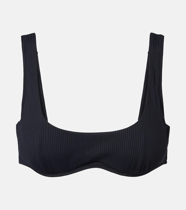  Montce Montce Kaia Ribbed-knit Bikini Top 