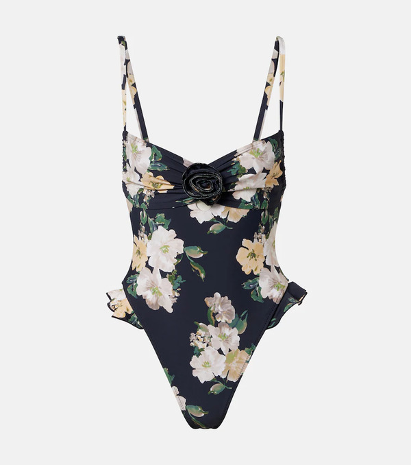  Montce Montce Liz Floral Ruffled Swimsuit 