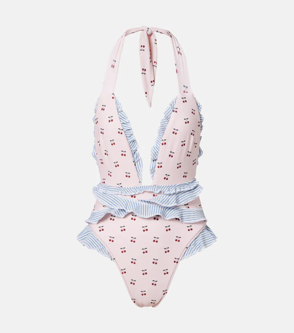  Montce Montce Tropez Printed Ruffled Swimsuit 