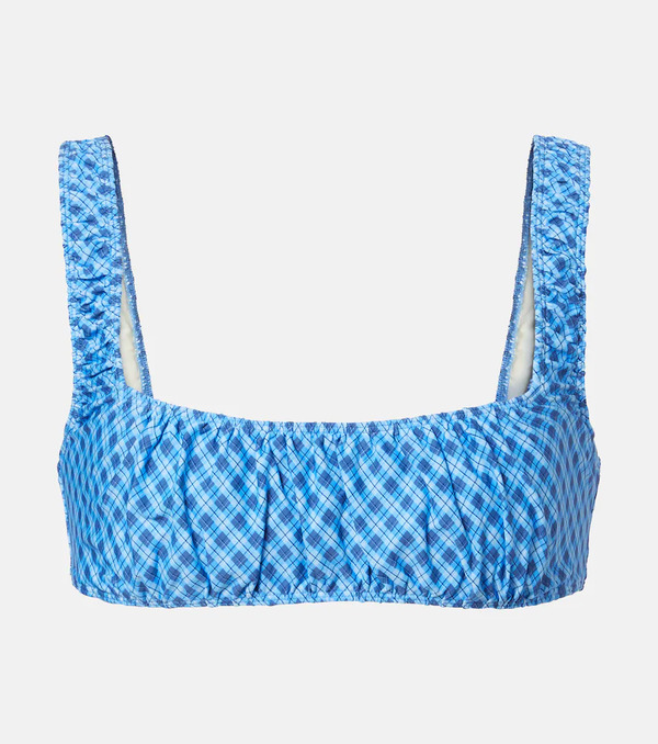  Montce Montce Zoe Plaid Bikini Top 