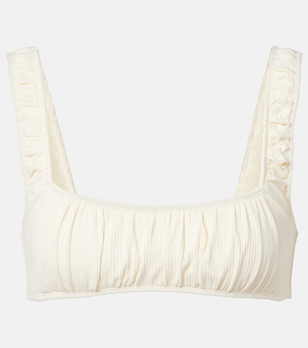  Montce Montce Zoe Ribbed-knit Bikini Top 