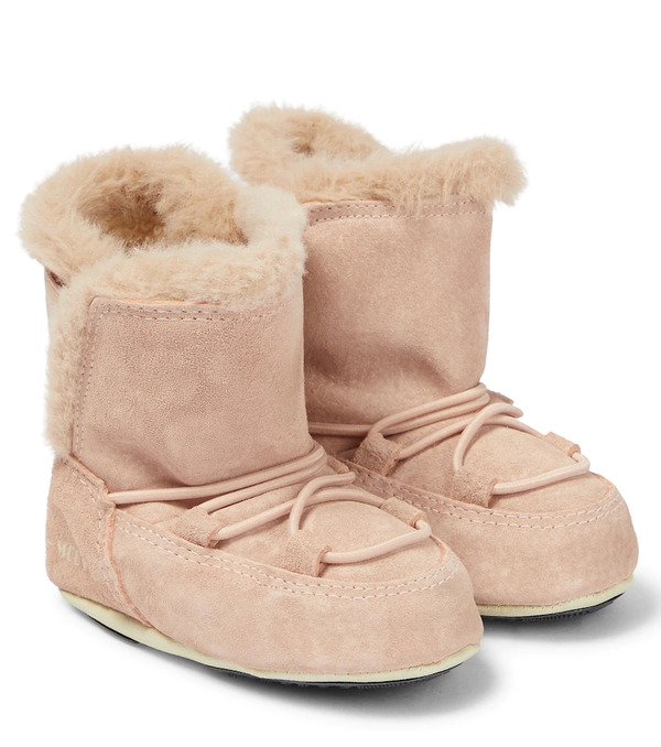  Moon Boot Kids Moon Boot Kids Baby Crib Suede Snow Boots 